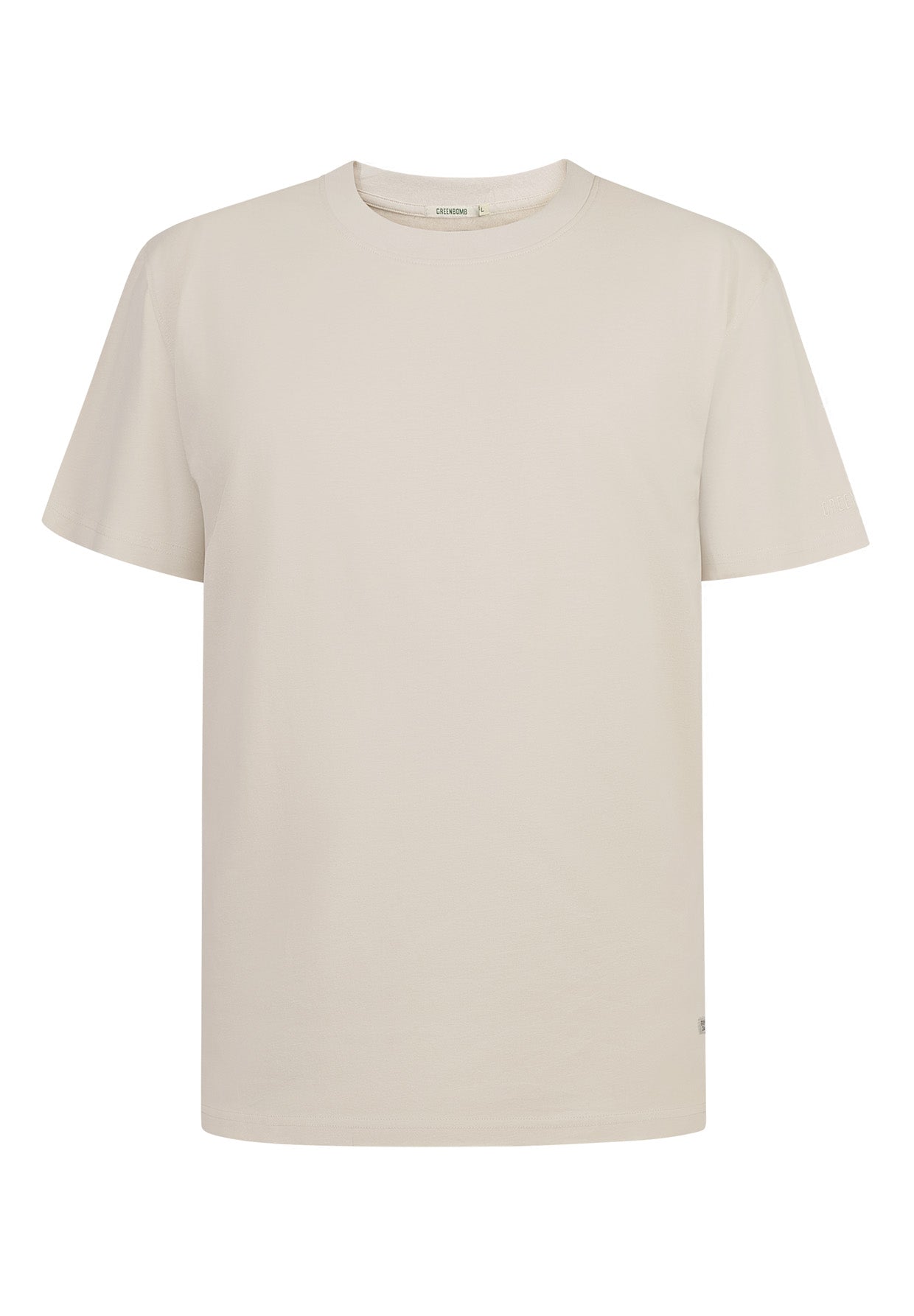 Creme White: Lässiges Oversize-T-Shirt aus Bio-Baumwolle für Herren [17550]