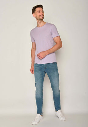 Lila:  Lässiges T-Shirt aus Bio-Baumwolle für Herren [17567]