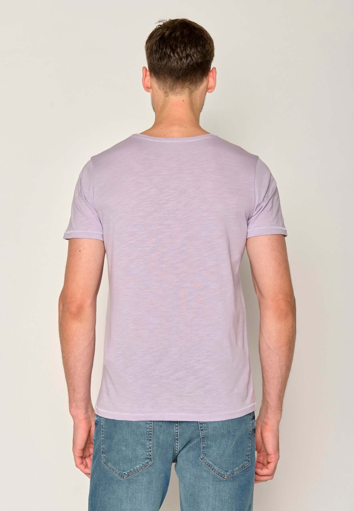 Lila:  Lässiges T-Shirt aus Bio-Baumwolle für Herren [17568]