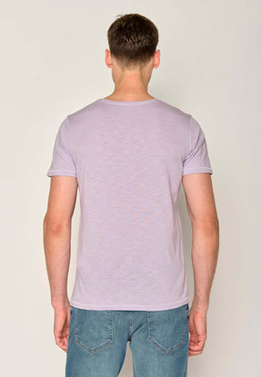 Lila:  Lässiges T-Shirt aus Bio-Baumwolle für Herren [17568]