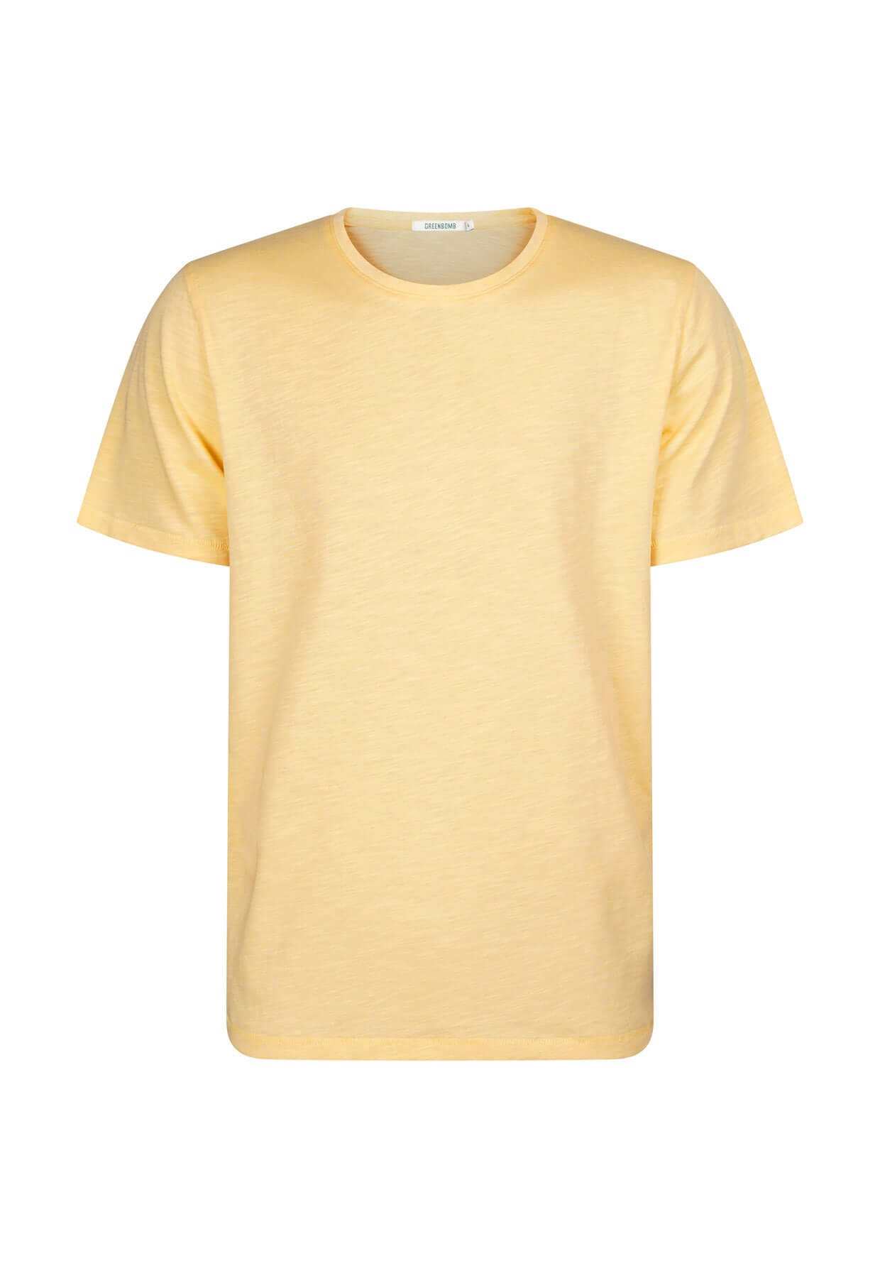 Gelb:  Lässiges T-Shirt aus Bio-Baumwolle für Herren [17582]