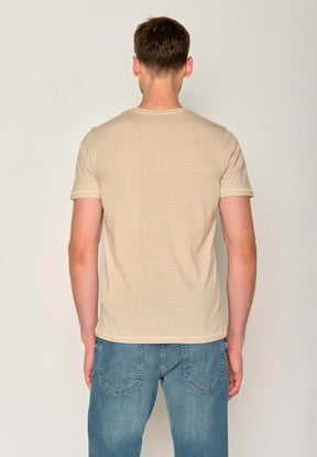 Gelb:  Lässiges T-Shirt aus Bio-Baumwolle für Herren [17585]