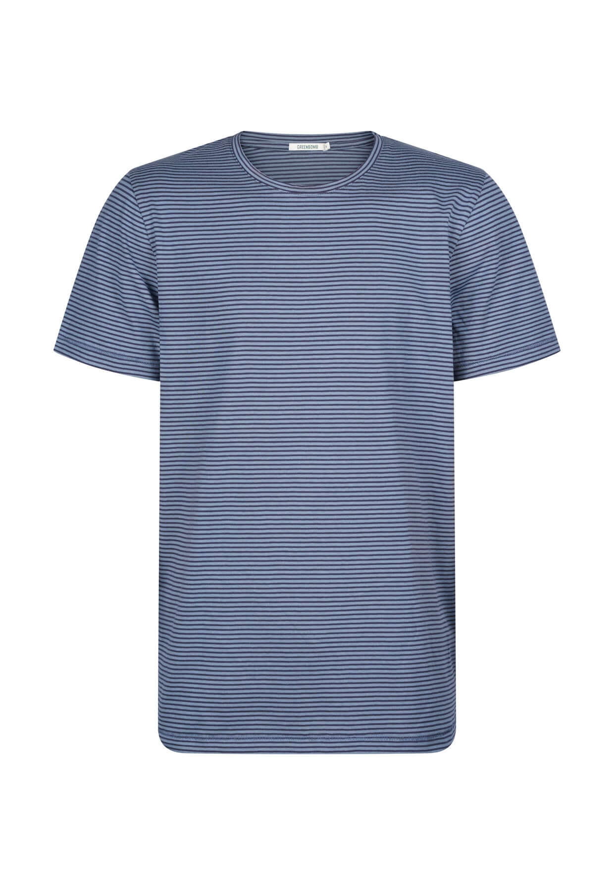 Blau:  Lässiges T-Shirt aus Bio-Baumwolle für Herren [17594]