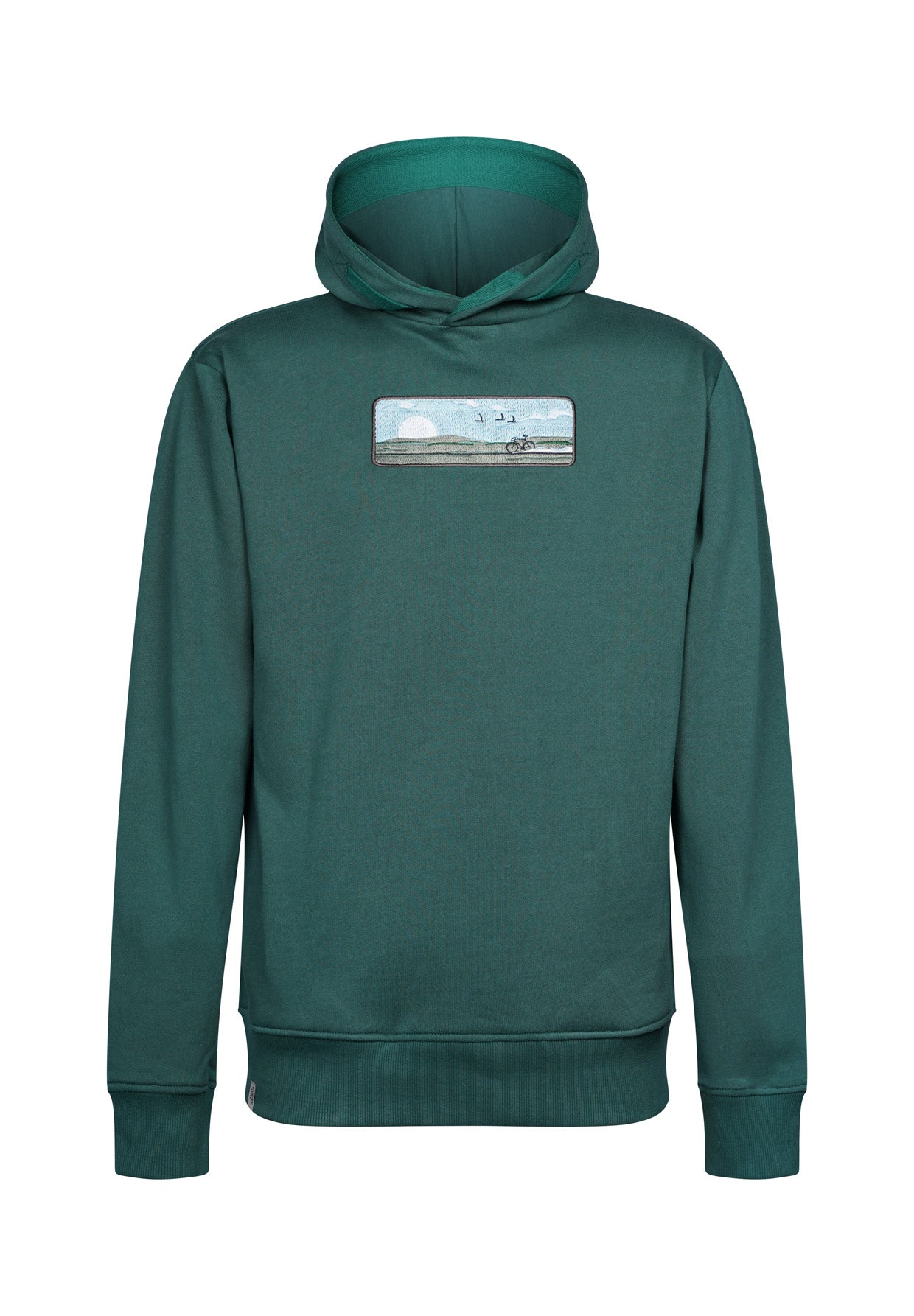 Jungle Green: Kuschliger Hoodie aus Bio-Baumwolle für Herren [17630]