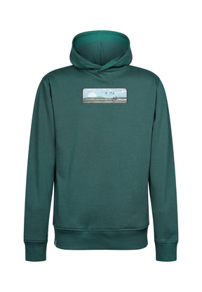 Grün:  Kuschliger Hoodie aus Bio-Baumwolle für Herren [17630]