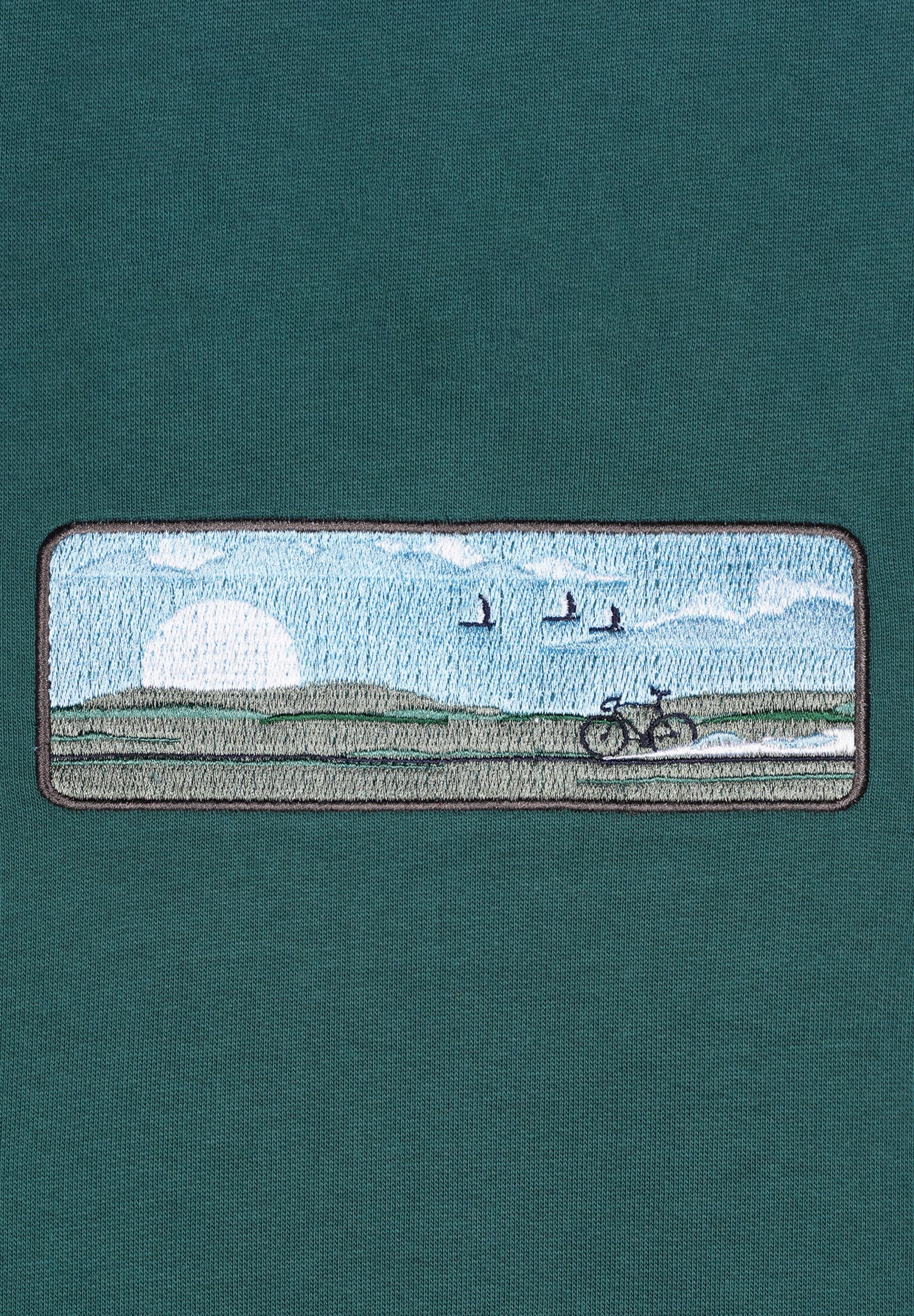 Jungle Green: Kuschliger Hoodie aus Bio-Baumwolle für Herren [17631]