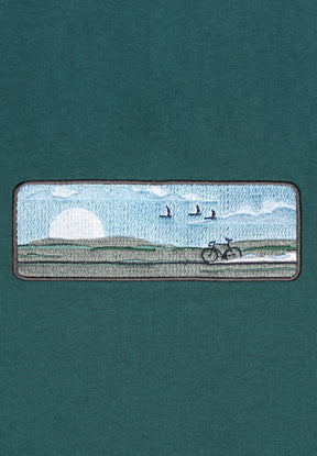 Jungle Green: Kuschliger Hoodie aus Bio-Baumwolle für Herren [17631]