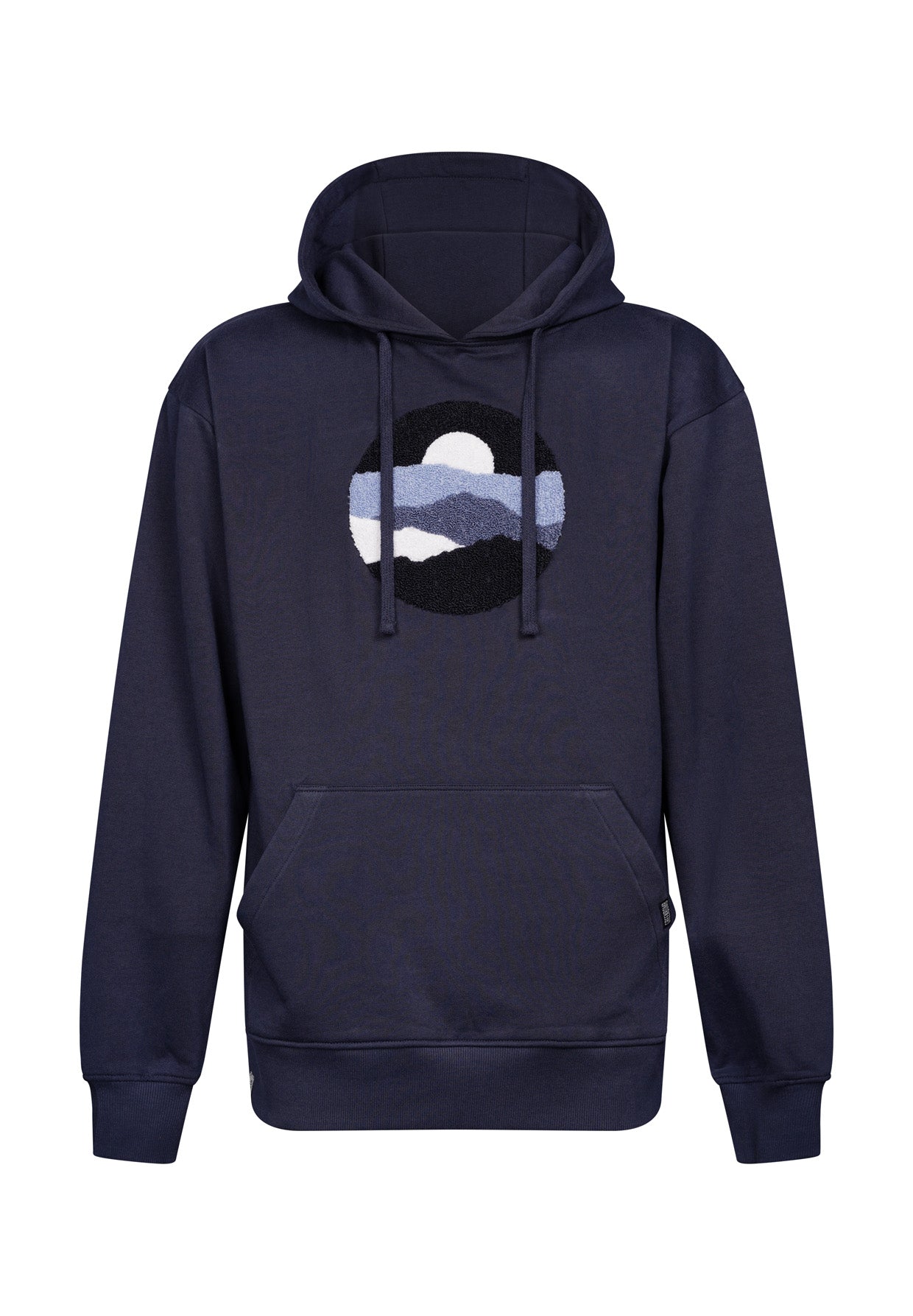 Navy: Gemütlicher Hoodie aus Bio-Baumwolle für Herren [17638]