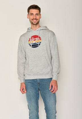 Heather Grey: Gemütlicher Hoodie aus Bio-Baumwolle für Herren [17648]