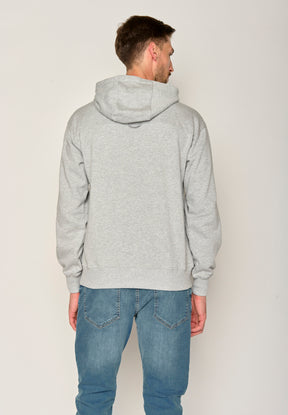 Heather Grey: Gemütlicher Hoodie aus Bio-Baumwolle für Herren [17649]