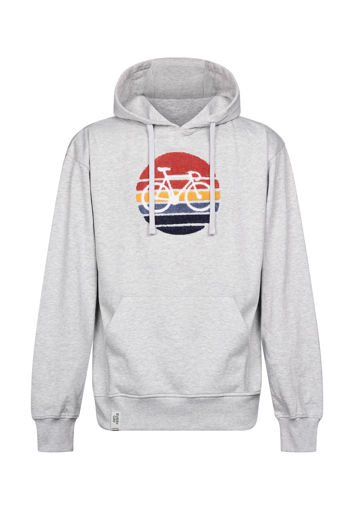 Heather Grey: Gemütlicher Hoodie aus Bio-Baumwolle für Herren [17653]