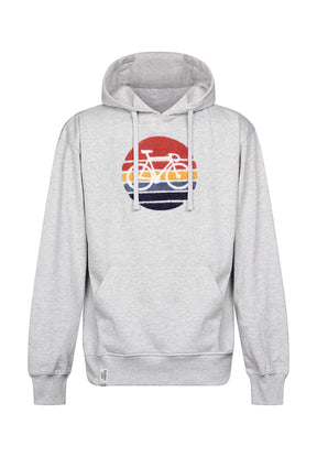 Grau:  Gemütlicher Hoodie aus Bio-Baumwolle für Herren [17653]