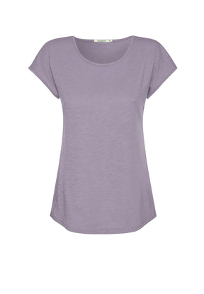 Lilac: Lässiges T-Shirt aus Bio-Baumwolle für Damen [17692]