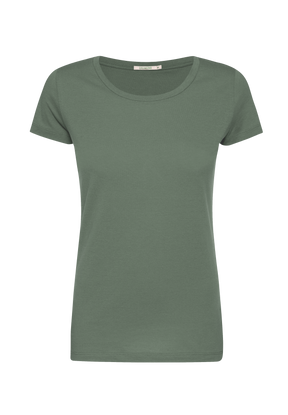 Grün:  Lässiges T-Shirt aus Bio-Baumwolle für Damen [17699]