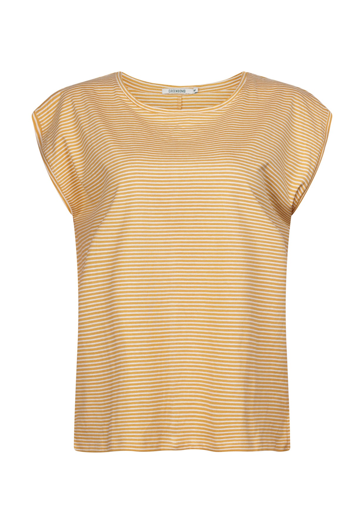 Golden Stripes: Lässiges Shirt aus LENZING™ TENCEL™ Mix für Damen [17709]