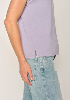 Lilac: Lässiges Shirt aus LENZING™ TENCEL™ Mix für Damen [17728]