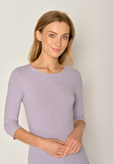 Lila:  Sportliches Longsleeve aus LENZING™ TENCEL™ Mix für Damen [17792]