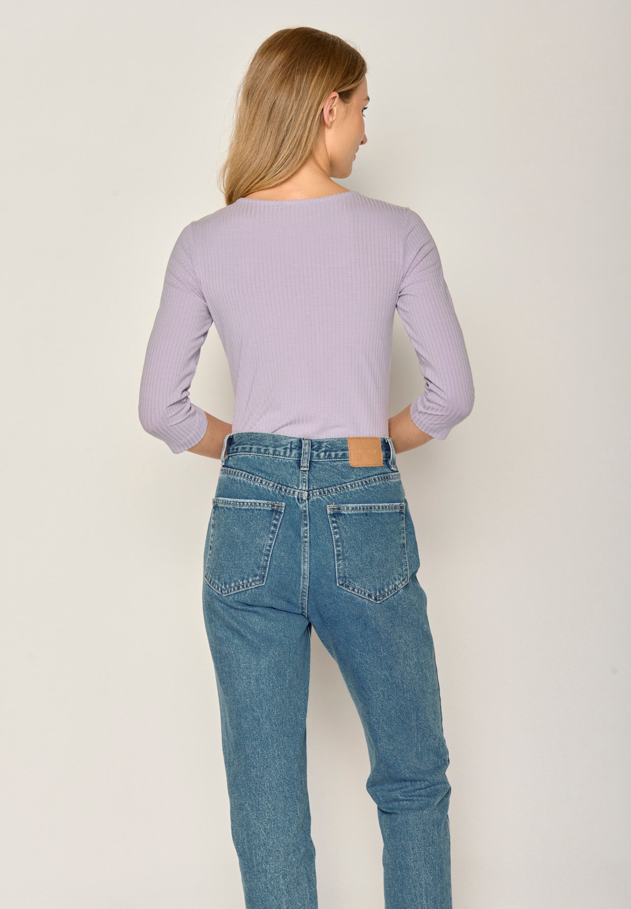 Lila:  Sportliches Longsleeve aus LENZING™ TENCEL™ Mix für Damen [17794]