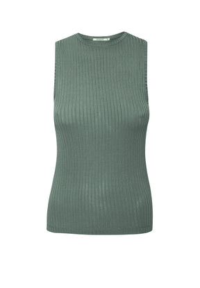 Pale Green: Sportliches Top aus LENZING™ TENCEL™ Mix für Damen [17836]