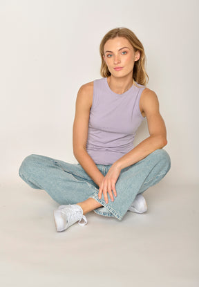 Lilac: Sportliches Top aus LENZING™ TENCEL™ Mix für Damen [17839]
