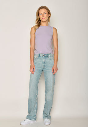 Lilac: Sportliches Top aus LENZING™ TENCEL™ Mix für Damen [17841]