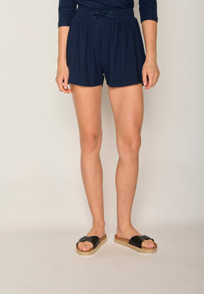 Navy Wash: Lässige Hose aus LENZING™ TENCEL™ Mix für Damen [17851]