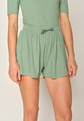 Pale Green: Lässige Hose aus LENZING™ TENCEL™ Mix für Damen [17853]