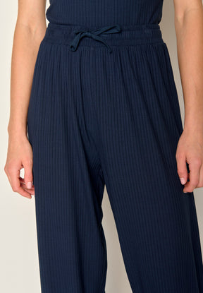 Navy Wash: Lässige Hose aus LENZING™ ECOVERO™ für Damen [17864]