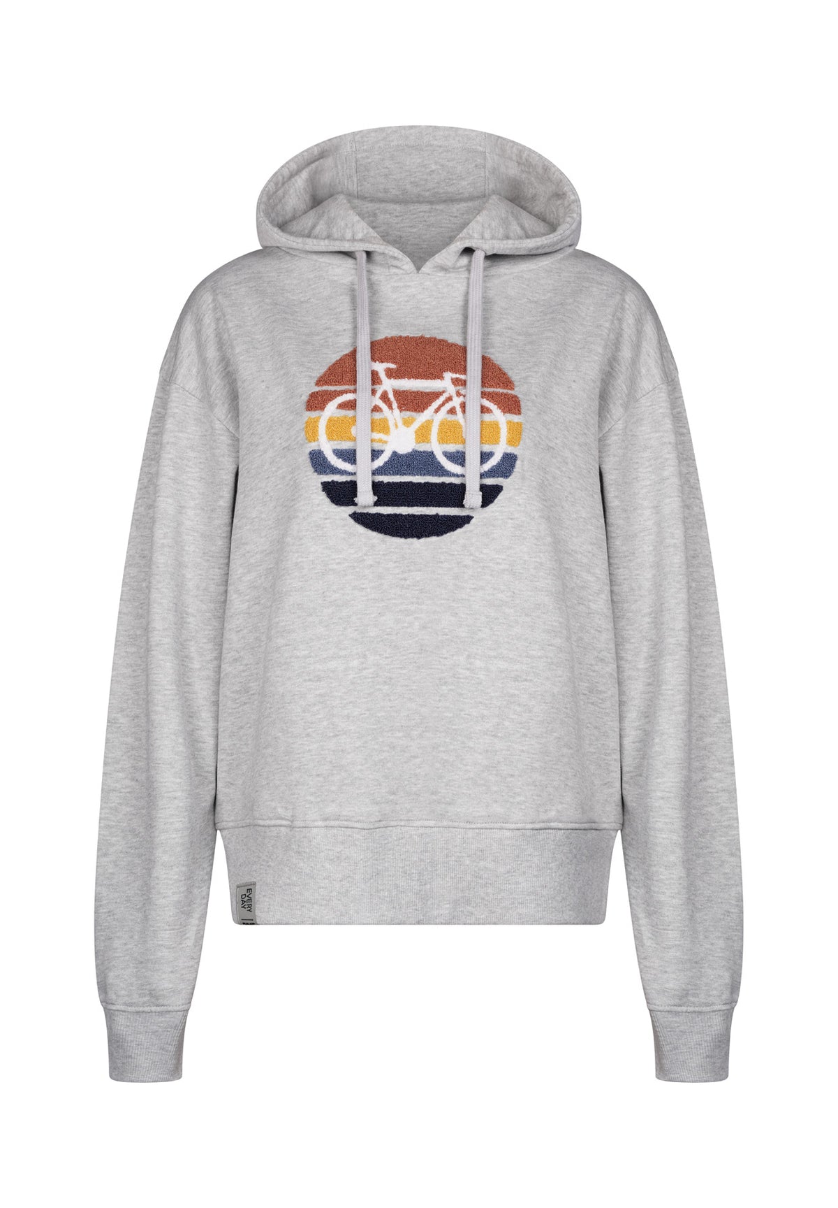 Heather Grey: Gemütlicher Hoodie aus Bio-Baumwoll Mix für Damen [17912]