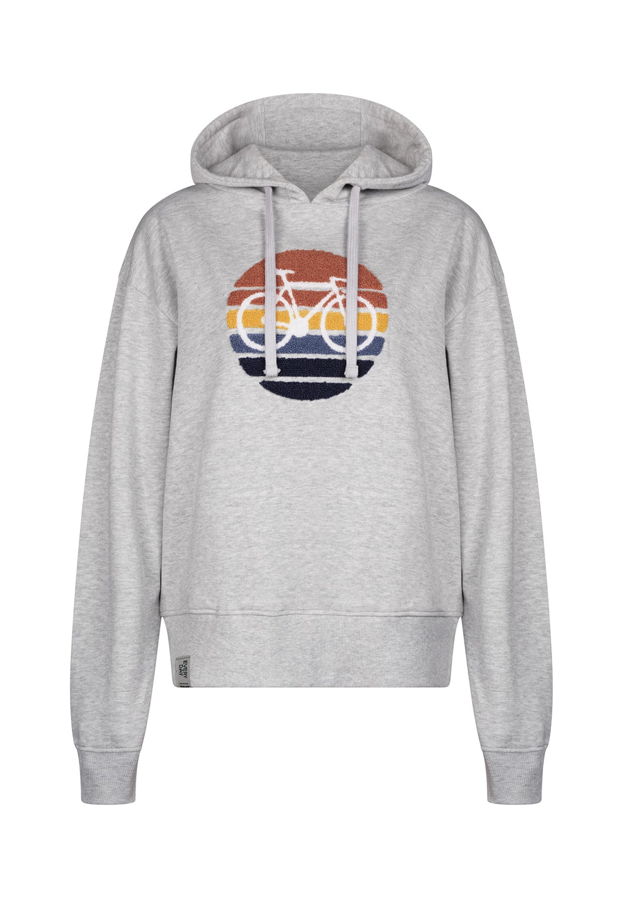 Grau:  Gemütlicher Hoodie aus Bio-Baumwoll Mix für Damen [17912]