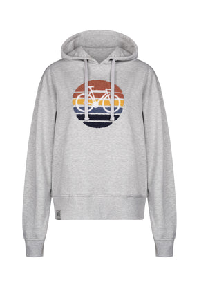 Grau:  Gemütlicher Hoodie aus Bio-Baumwoll Mix für Damen [17912]