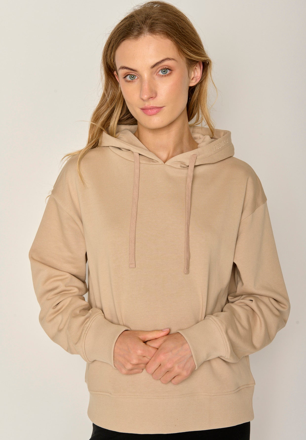 Braun:  Gemütlicher Hoodie aus Bio-Baumwoll Mix für Damen [17919]