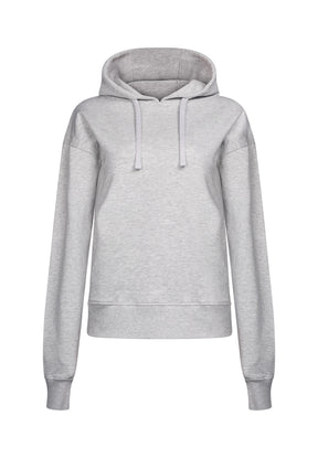 Grau:  Gemütlicher Hoodie aus Bio-Baumwoll Mix für Damen [17930]