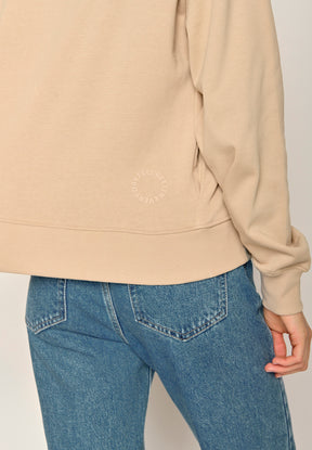 Braun:  Gemütlicher Hoodie aus Bio-Baumwoll Mix für Damen [17933]