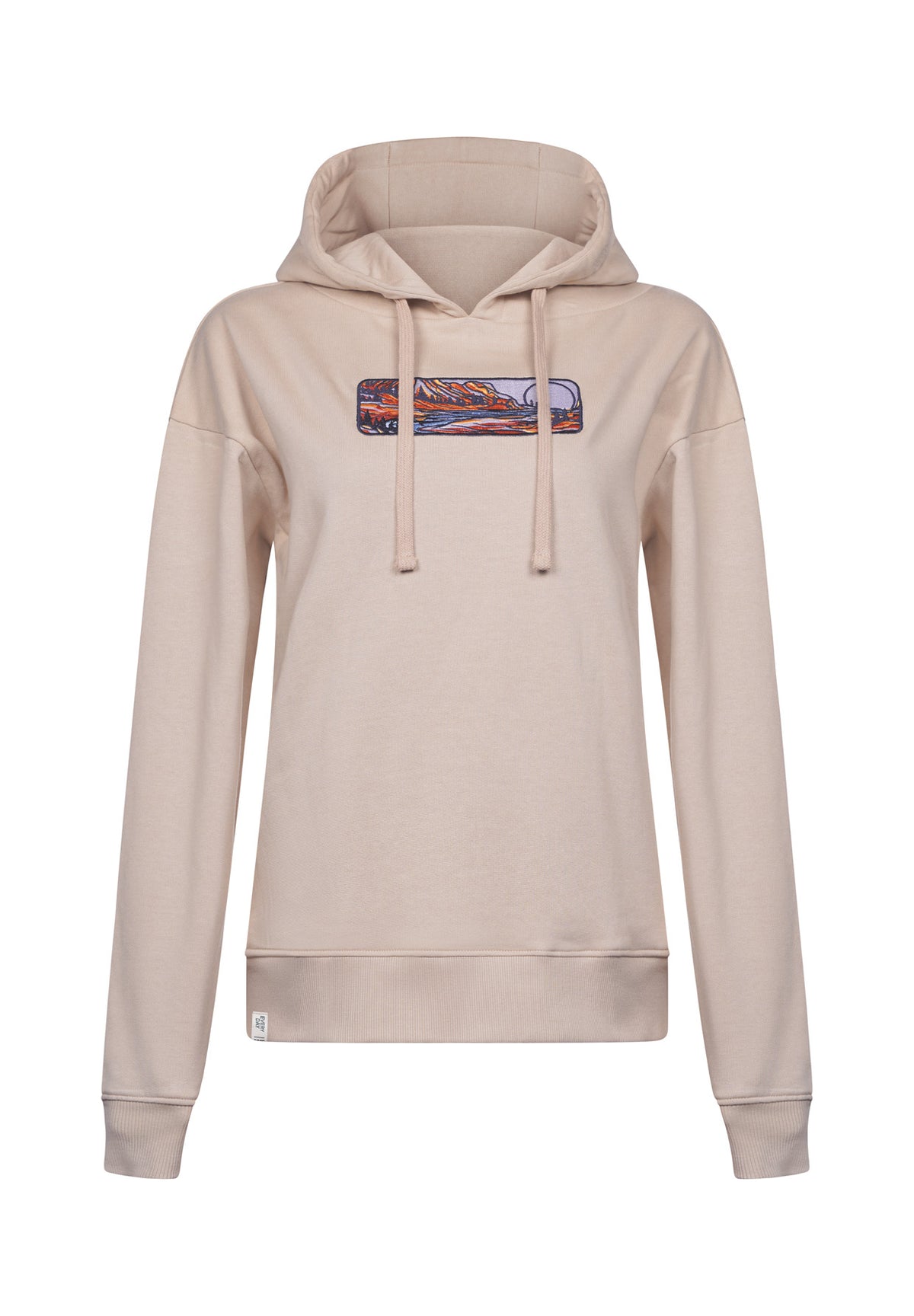 Latte: Gemütlicher Hoodie aus Bio-Baumwoll Mix für Damen [17937]