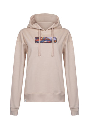 Braun:  Gemütlicher Hoodie aus Bio-Baumwoll Mix für Damen [17937]