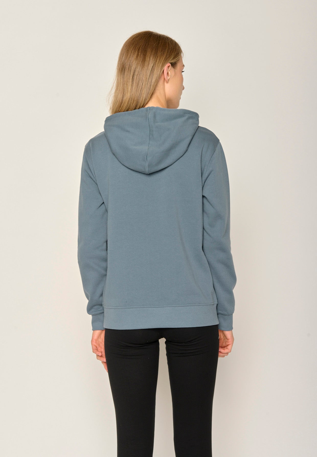 Blau:  Gemütlicher Hoodie aus Bio-Baumwolle für Damen [17941]