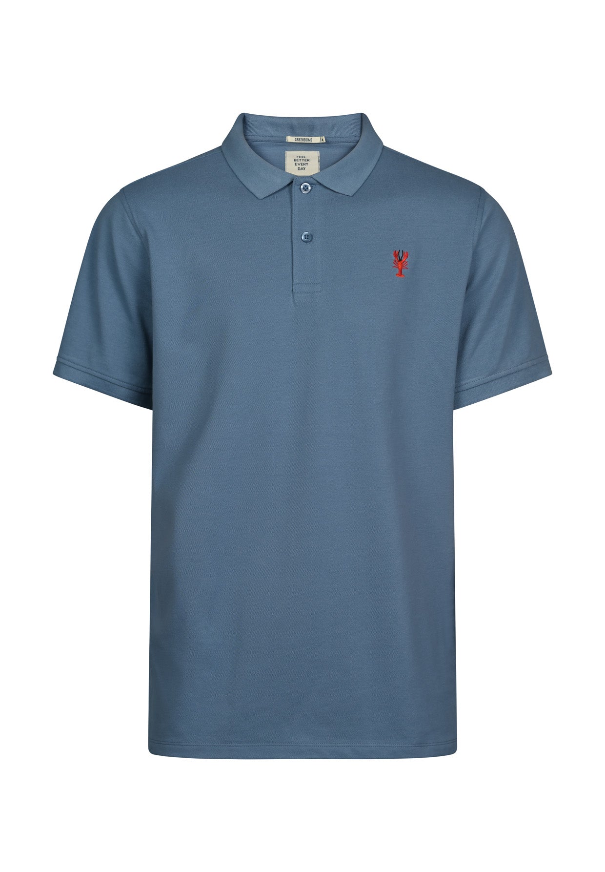 Blau:  Sportliches Polo aus Baumwoll-Mix für Herren [17952]