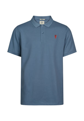 Blau:  Sportliches Polo aus Baumwoll-Mix für Herren [17952]