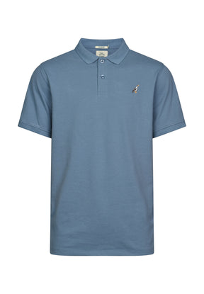 Blau:  Sportliches Polo aus Baumwoll-Mix für Herren [17959]