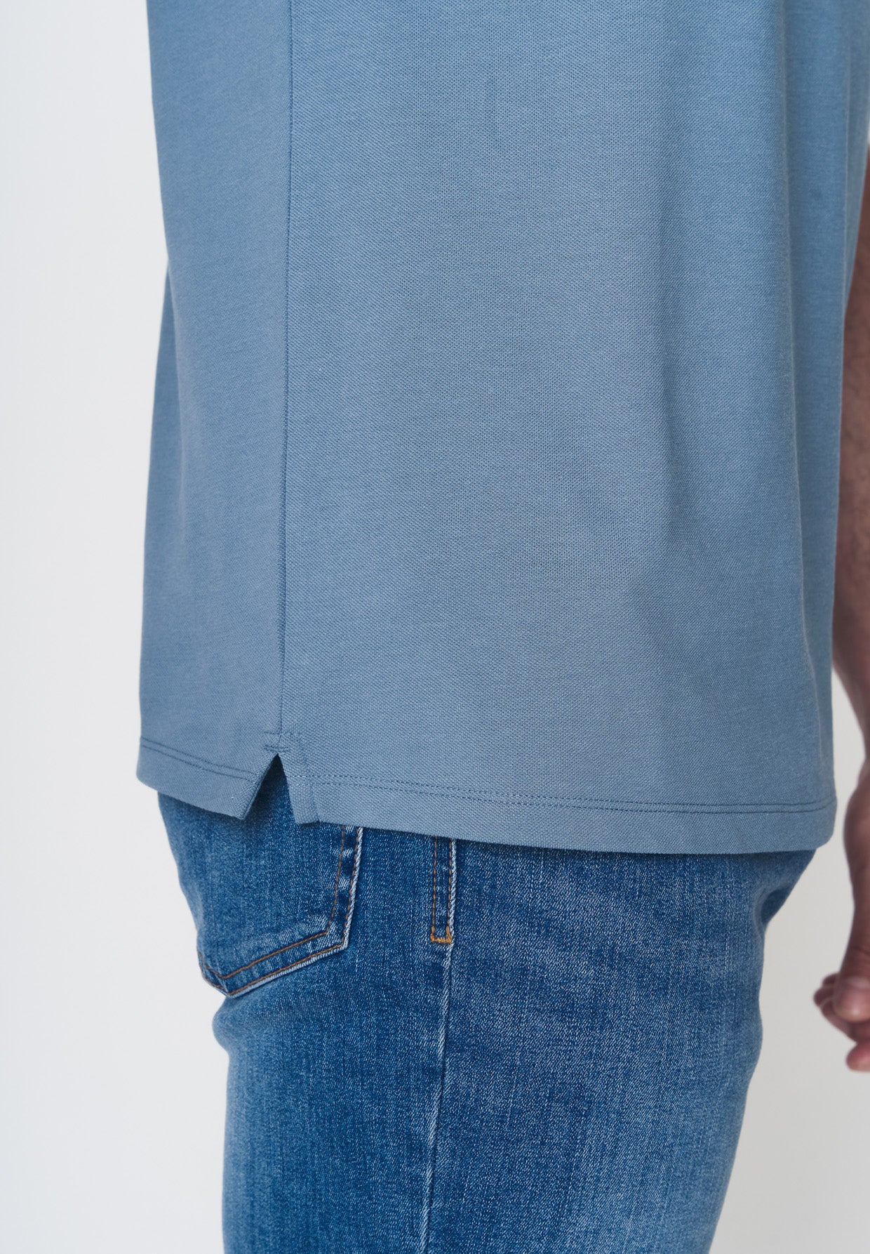 Blau:  Sportliches Polo aus Baumwoll-Mix für Herren [17965]