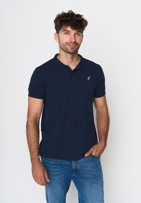 Blau:  Sportliches Polo aus Baumwoll-Mix für Herren [17969]