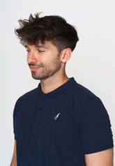 Navy: Sportliches Polo aus Baumwoll-Mix für Herren [17971]