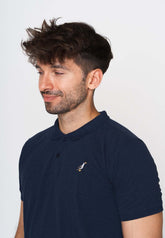 Blau:  Sportliches Polo aus Baumwoll-Mix für Herren [17971]