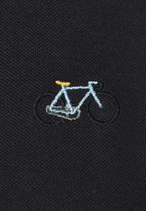 Black: Sportliches Polo aus Baumwoll-Mix für Herren [17974]