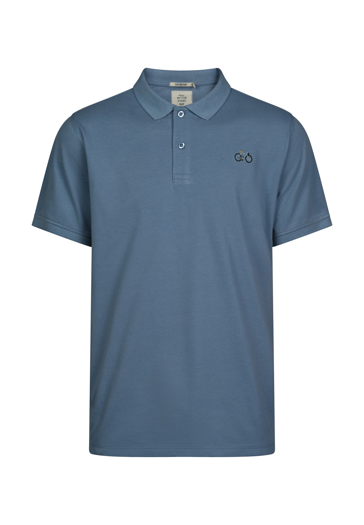 Blau:  Sportliches Polo aus Baumwoll-Mix für Herren [17980]