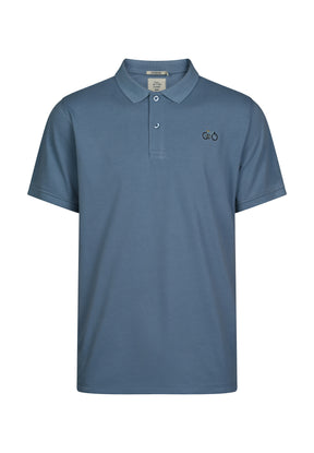 Sloppy Blue: Sportliches Polo aus Baumwoll-Mix für Herren [17980]