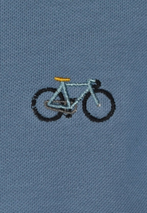 Sloppy Blue: Sportliches Polo aus Baumwoll-Mix für Herren [17981]
