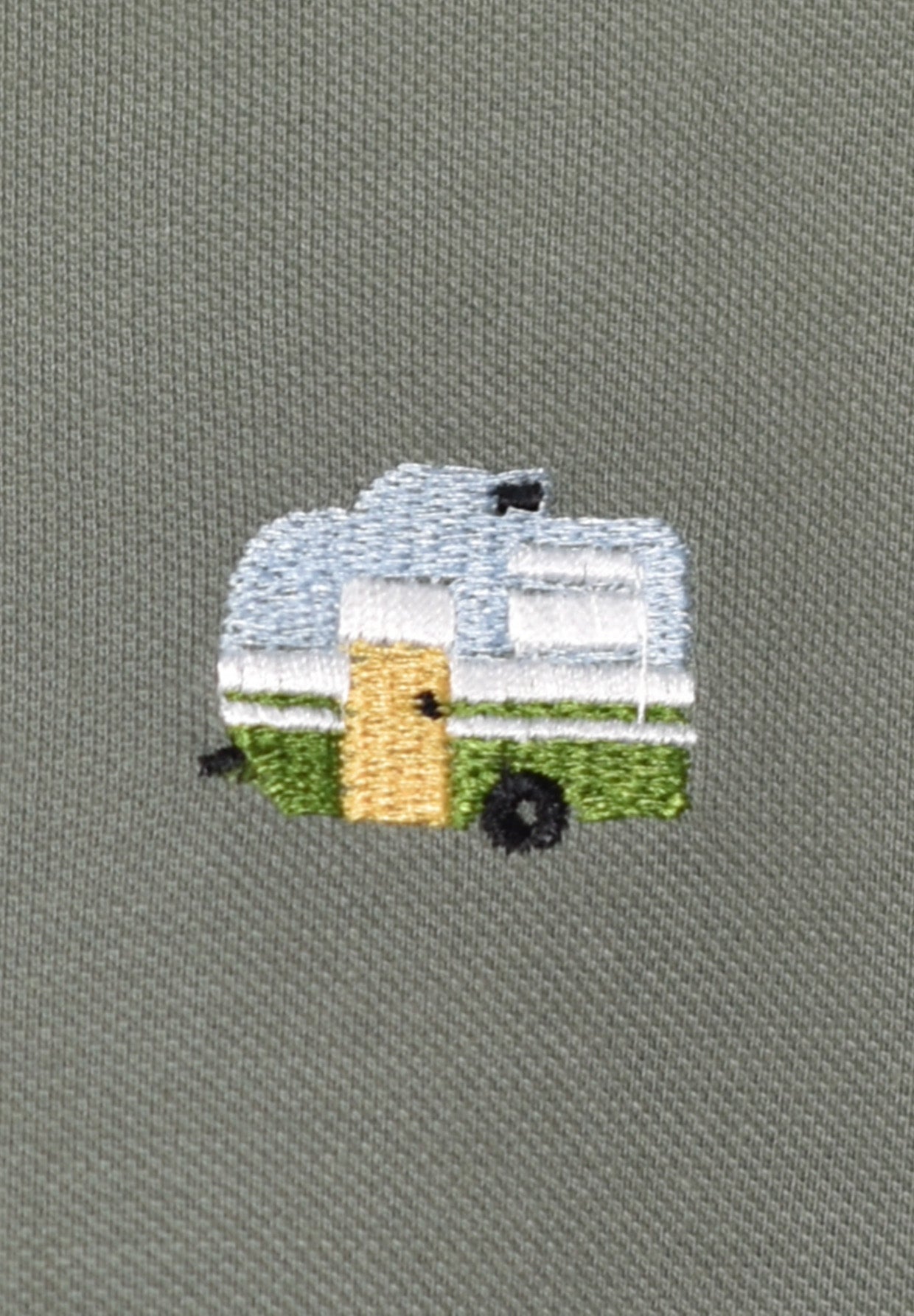 Pale Green: Sportliches Polo aus Baumwoll-Mix für Herren [17988]