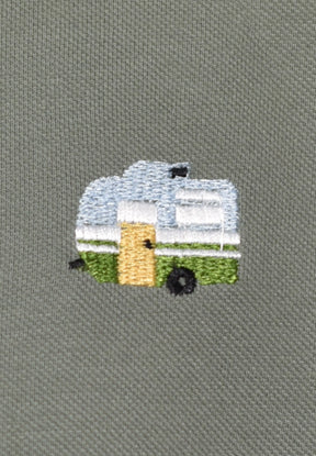 Pale Green: Sportliches Polo aus Baumwoll-Mix für Herren [17988]